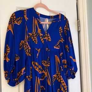 Blue Uncle Frank Dress - RUNS BIG